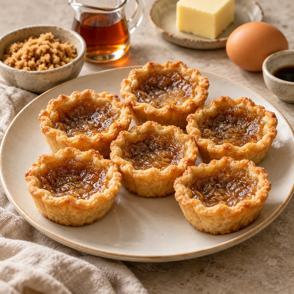 AI-generated serving suggestion for Maple butter tartlets
