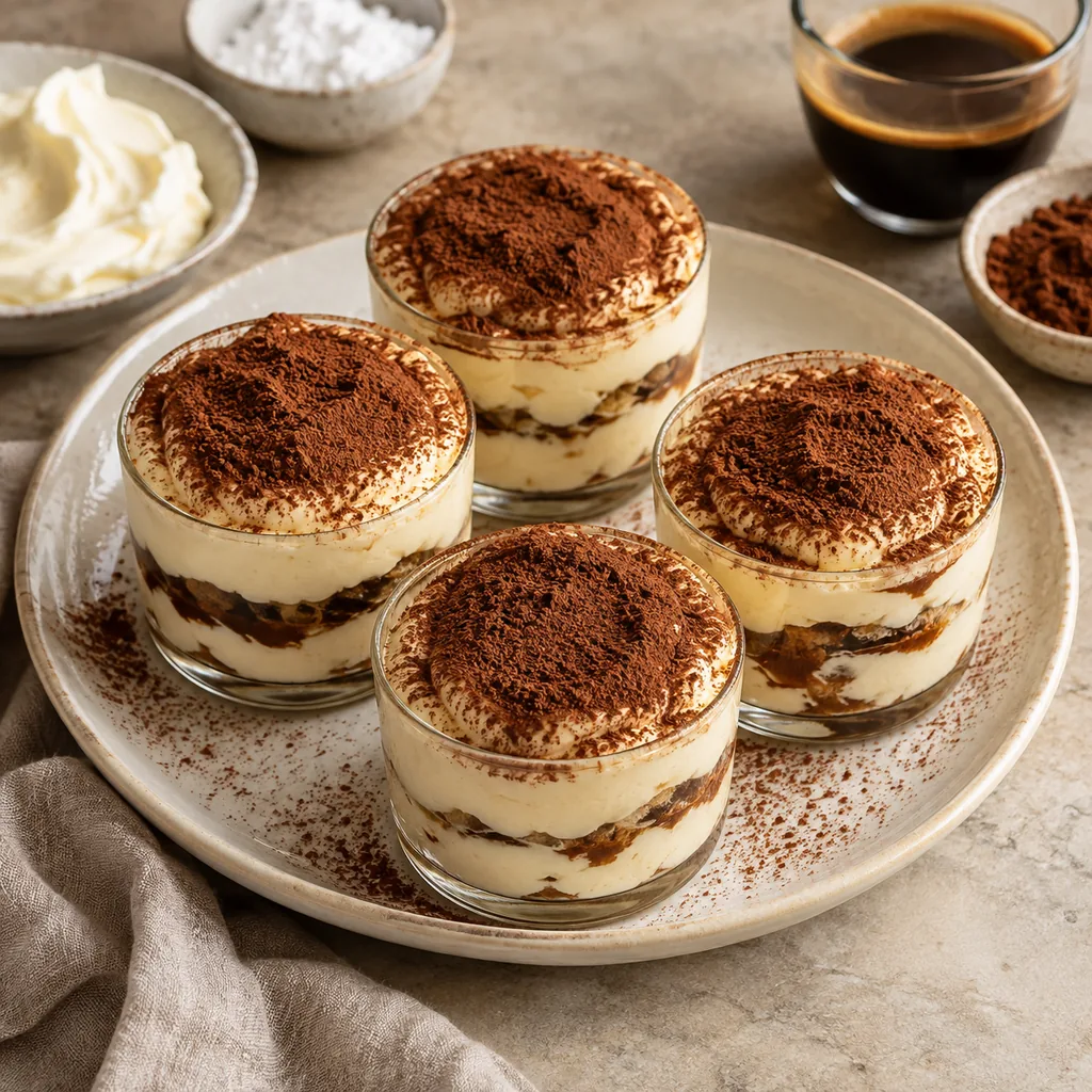 AI-generated serving suggestion for Coffee cream cups