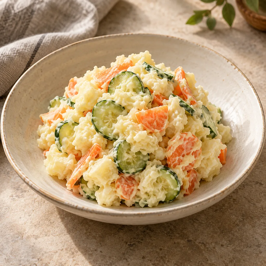 AI-generated serving suggestion for Japanese potato salad