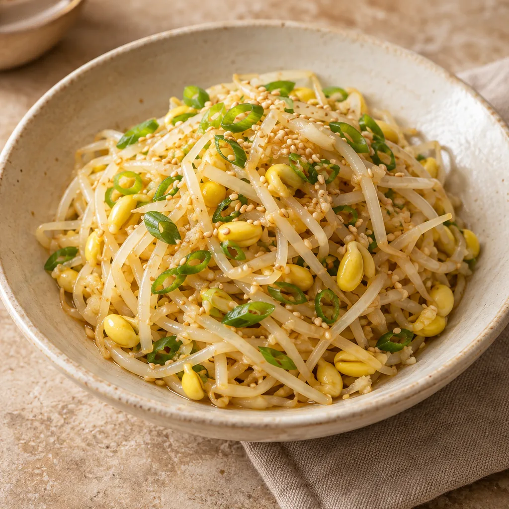 AI-generated serving suggestion for Soybean sprout muchim