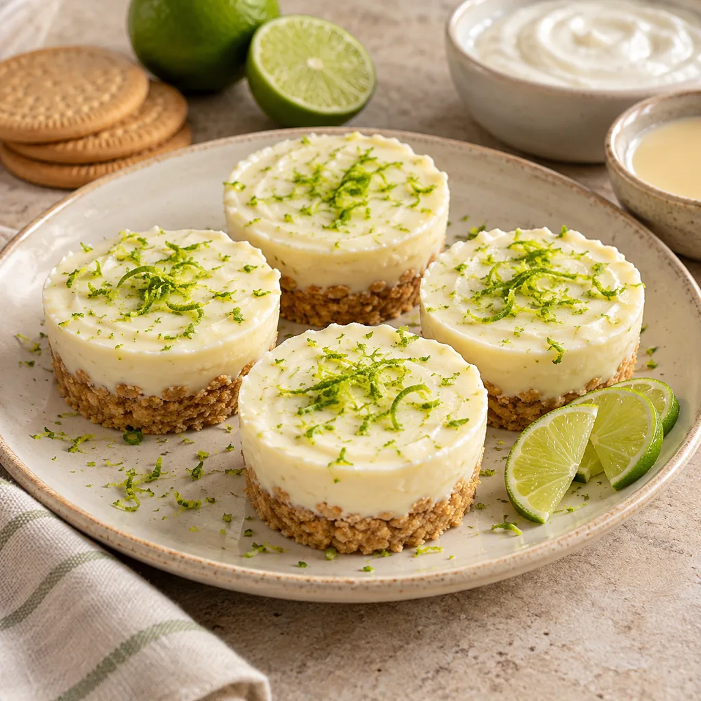 AI-generated serving suggestion for Lime icebox cups