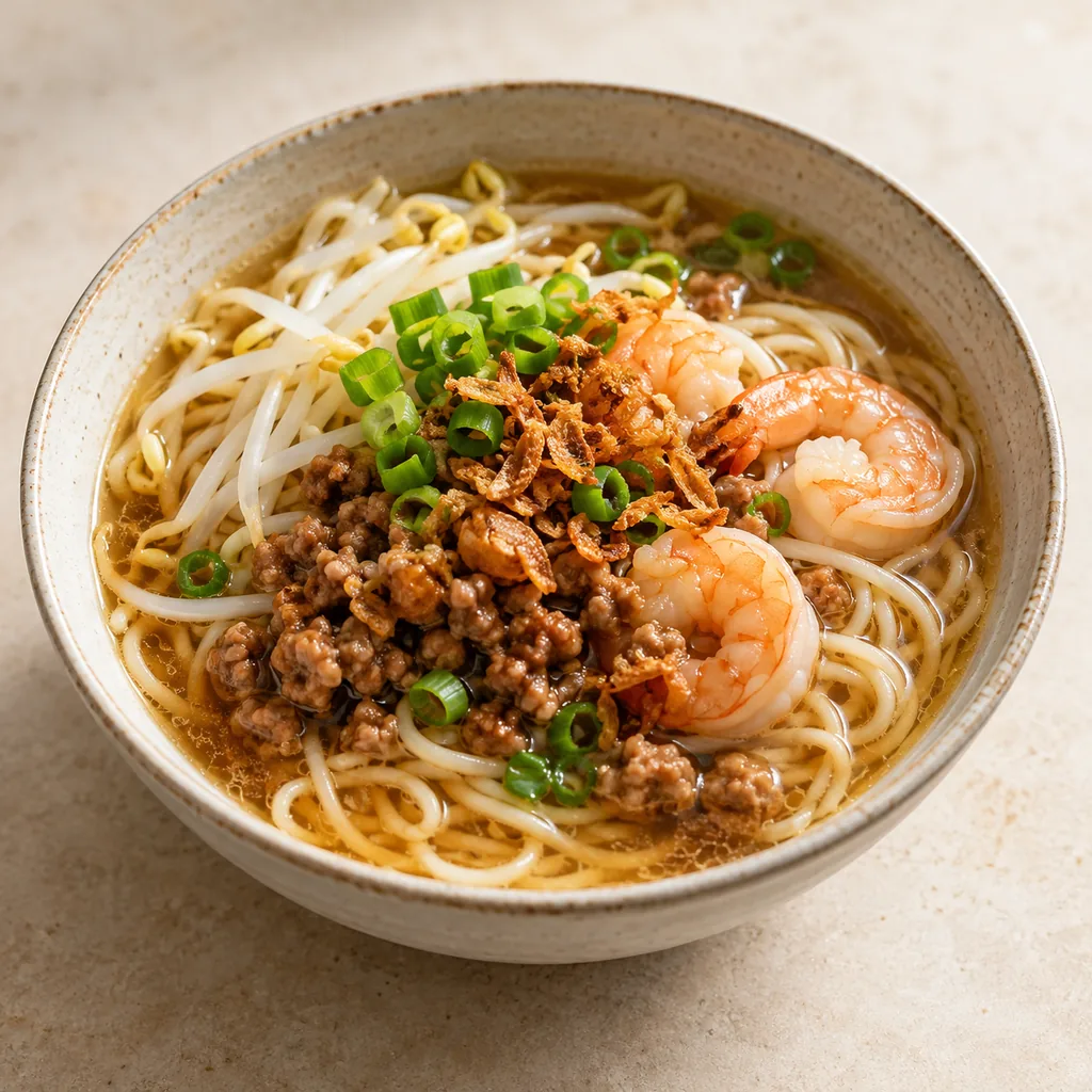 AI-generated serving suggestion for Danzai-inspired noodles