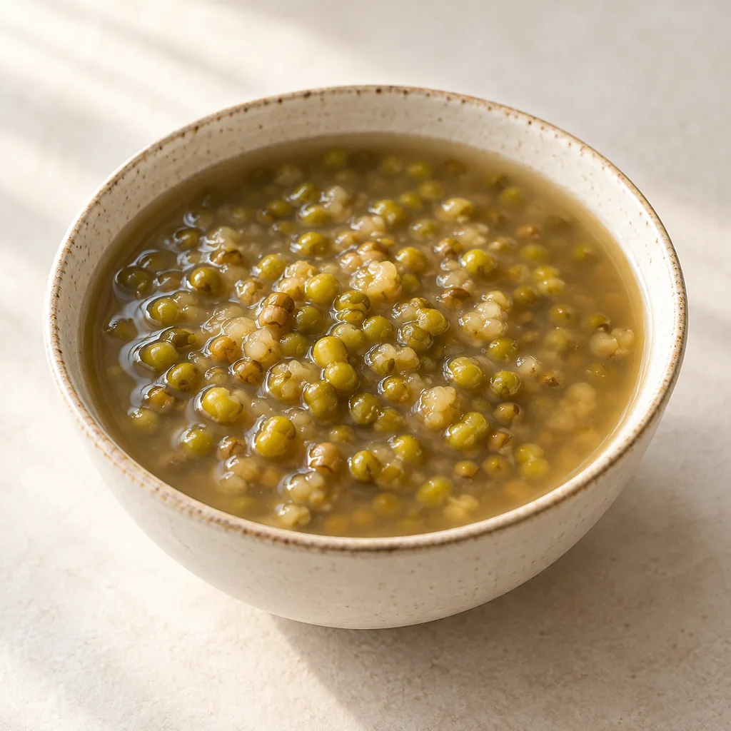 AI-generated serving suggestion for Sweet mung bean soup