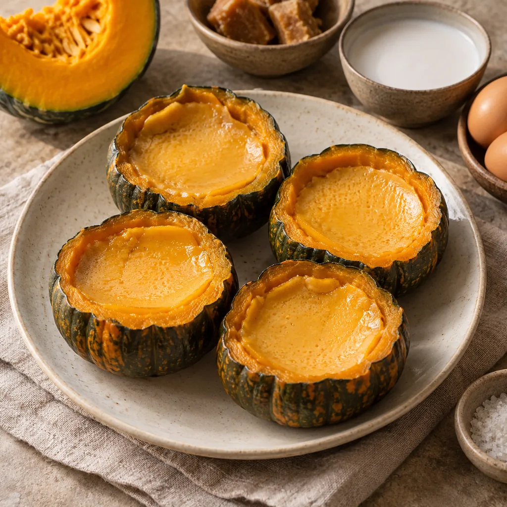 AI-generated serving suggestion for Pumpkin coconut custard cups