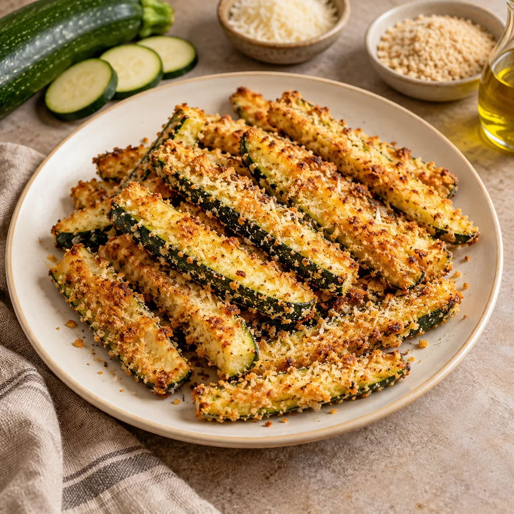 AI-generated serving suggestion for Baked zucchini fries