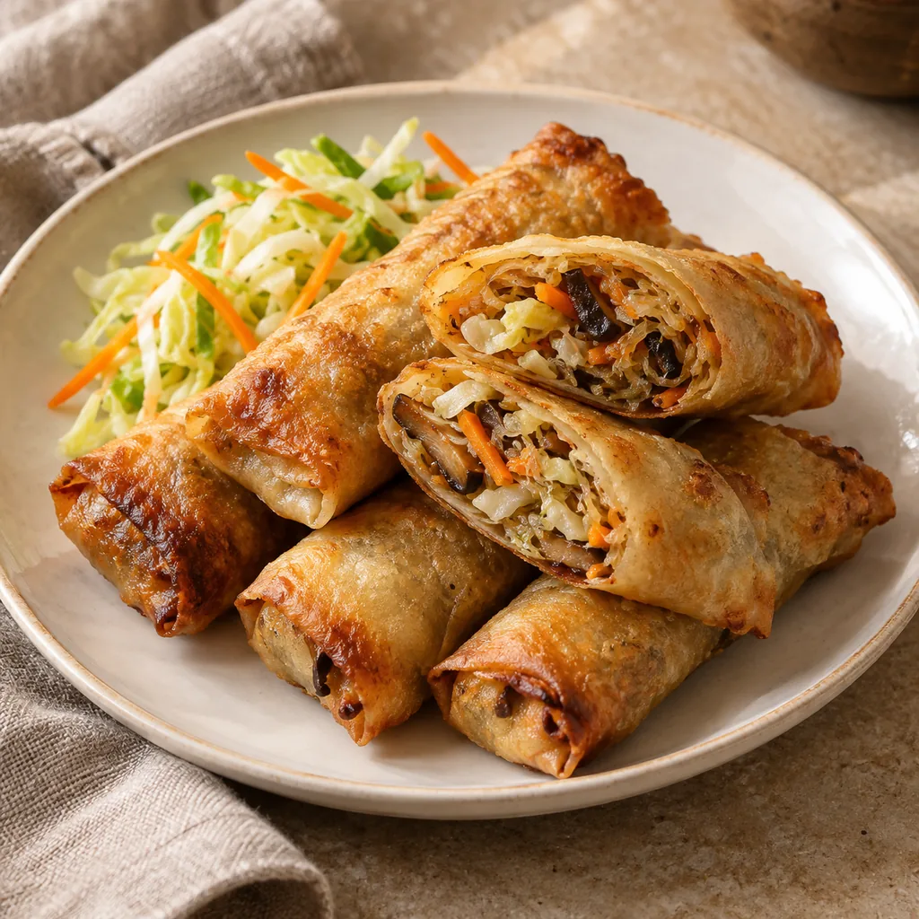 AI-generated serving suggestion for Baked vegetable chả giò
